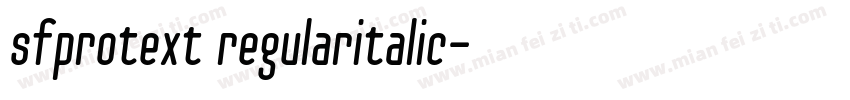 sfprotext regularitalic字体转换